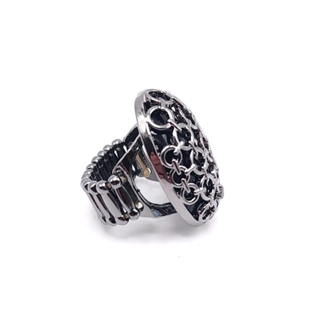 Paparazzi Stellar Scope Gunmetal‎ Cocktail Ring